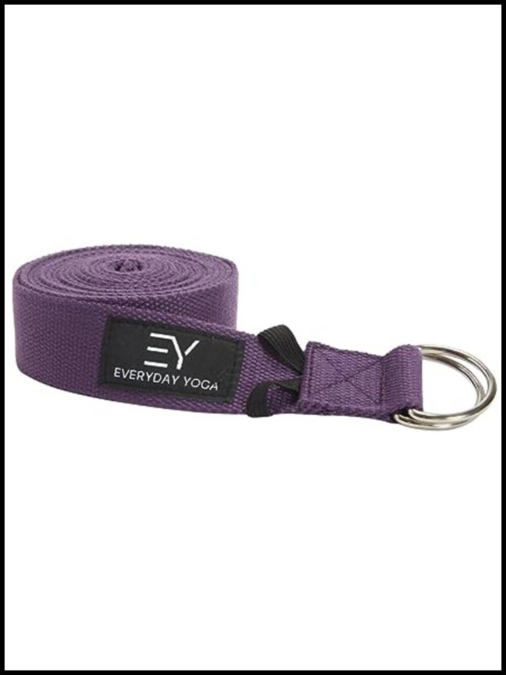 Yoga Strap 10ft Polyester Metal D-Ring Stretching Fitness